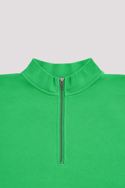Свитшот утепленный с воротником ГОША РУБЧИНСКИЙ, цвет: зеленый, SW_2701_GREEN купить онлайн