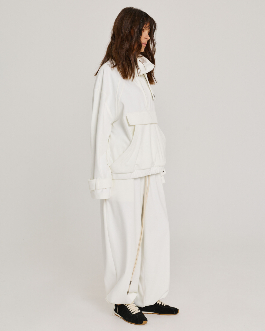 Брюки из фланели MILK Anmuse, цвет: молочный, TR25W206 купить онлайн