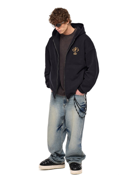 Худи FRHT Zip MH Insane FRHT&OUT OF REACH, цвет: black, HDZPNSNBK купить онлайн