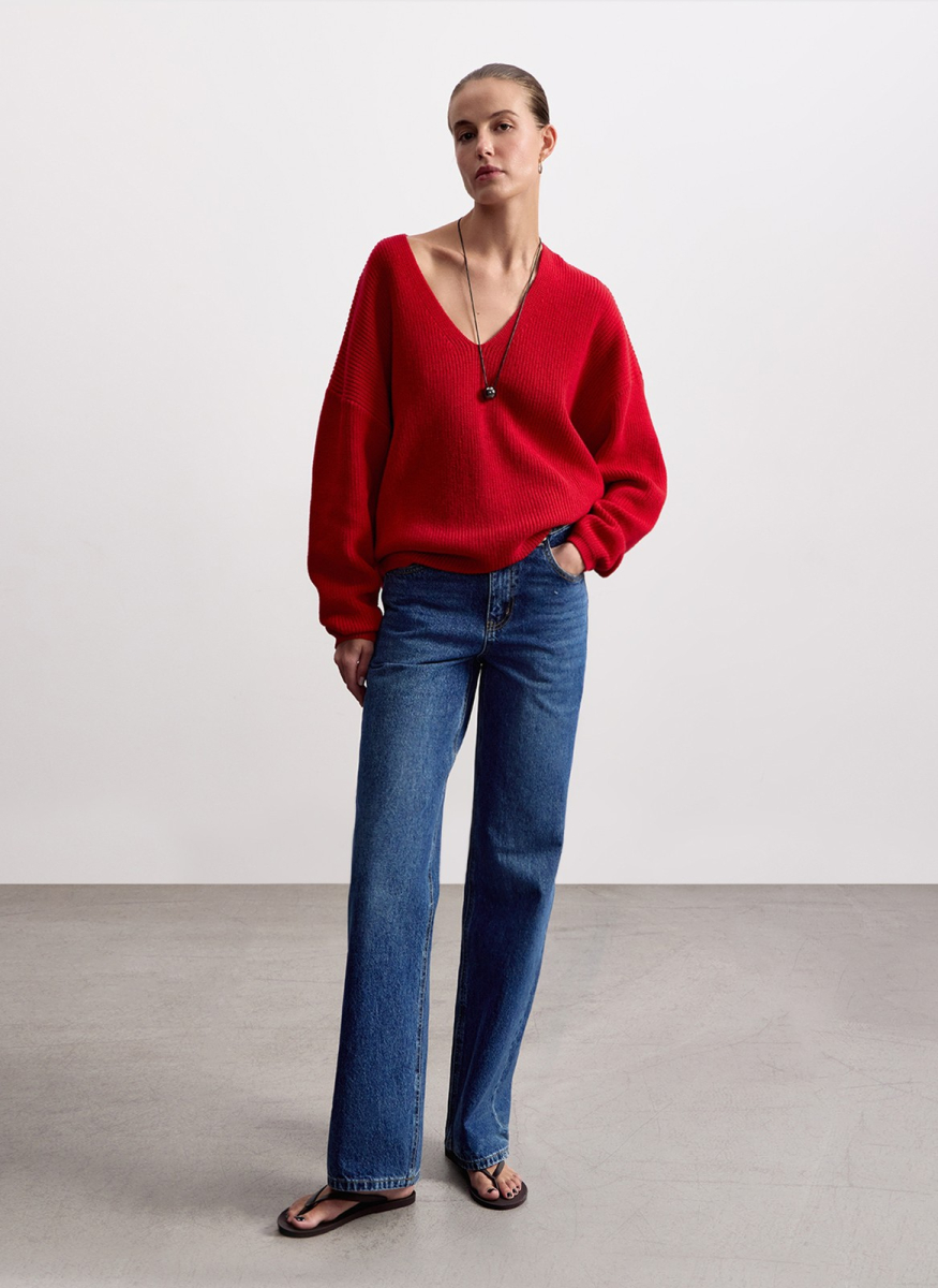 Джинсы расклешенные