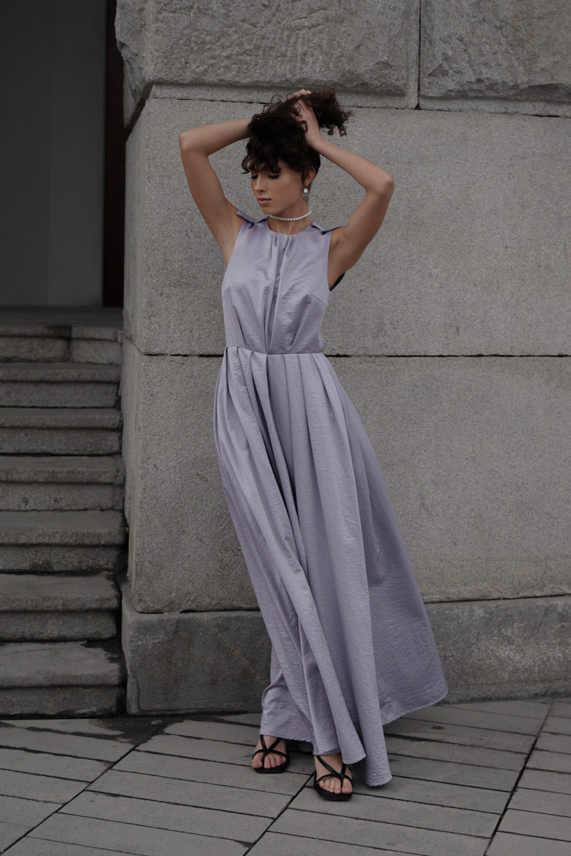 Платье макси Y.SO, цвет: lavender,  купить онлайн