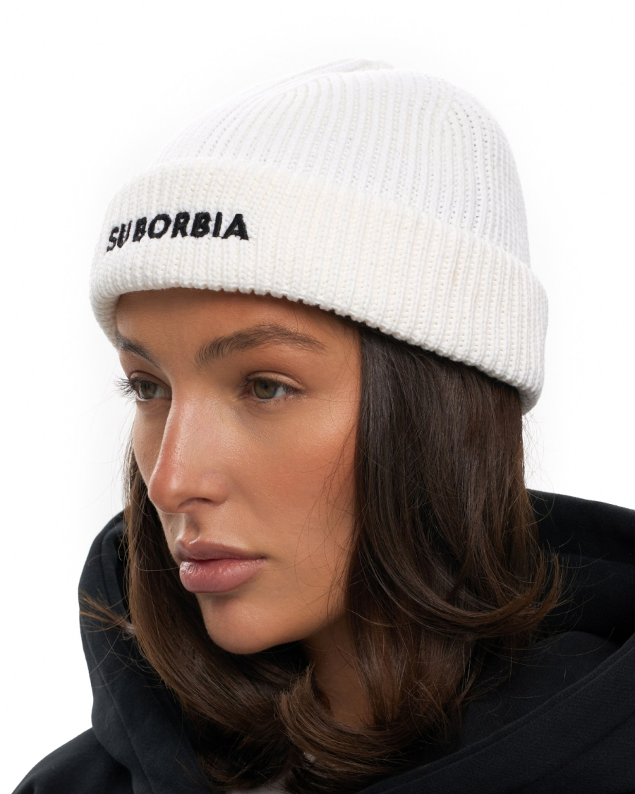 Шапка бини Name Suborbia, цвет: WHITE 006136 купить онлайн