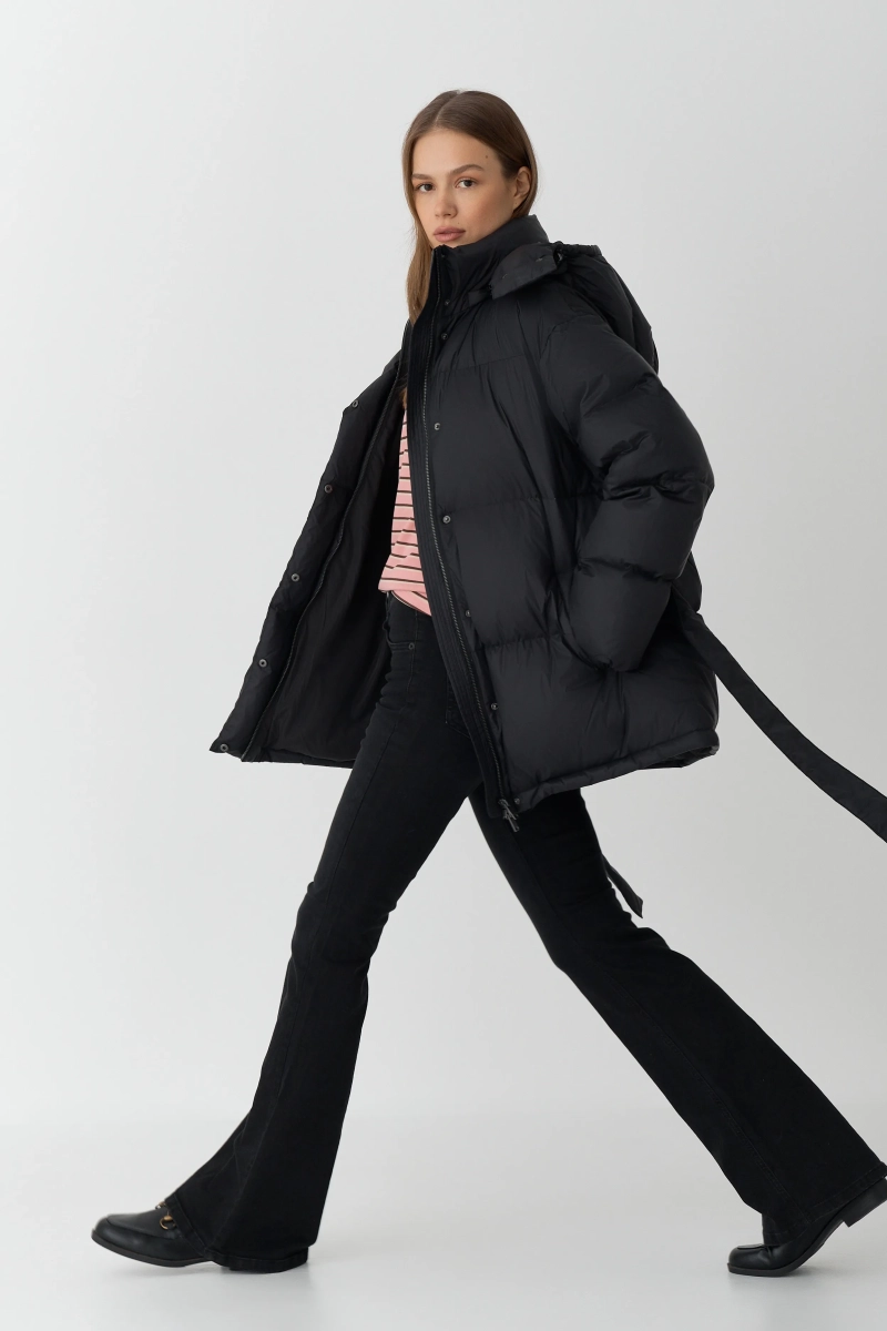 Куртка с наполнителем из пуха и пера Ricoco, цвет: Черный, 5008/4 купить онлайн