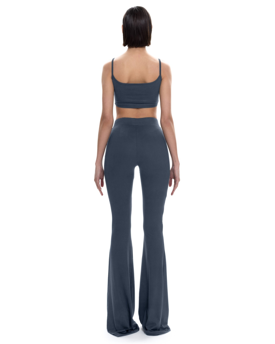 Брюки клёш базовые Suborbia, цвет: графит, 006845 купить онлайн