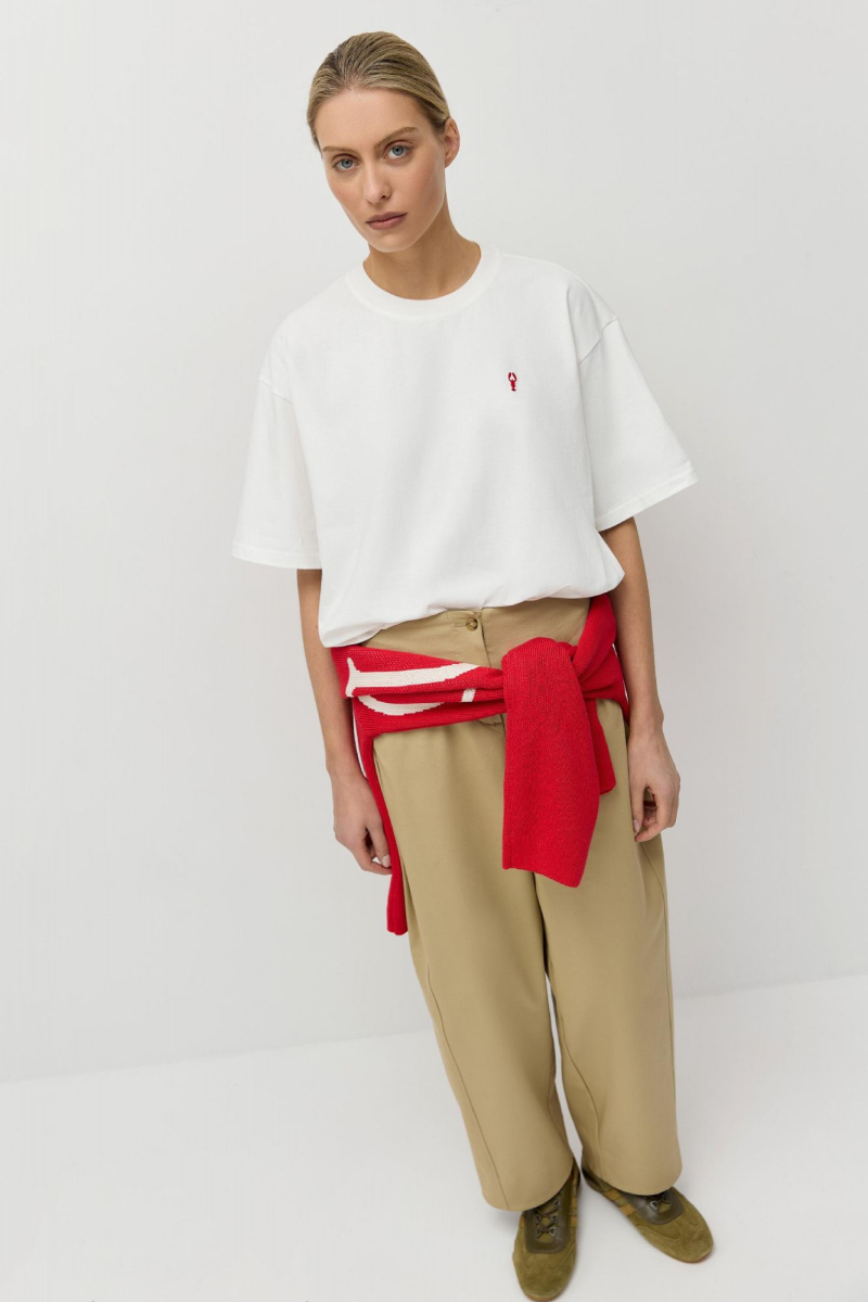 Футболка Around Lobster Club AROUND, цвет: молочный, 219_127C01 купить онлайн