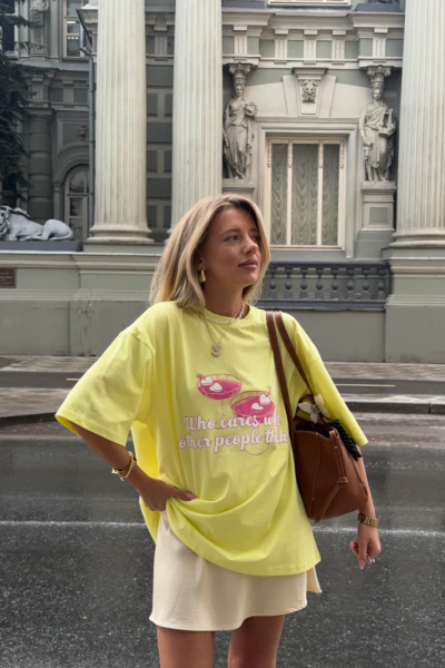 Футболка из хлопка "Не важно, что думают другие"