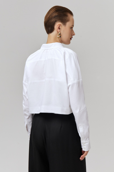 Рубашка Снова в школу The Select, цвет: белый, 519-01 купить онлайн