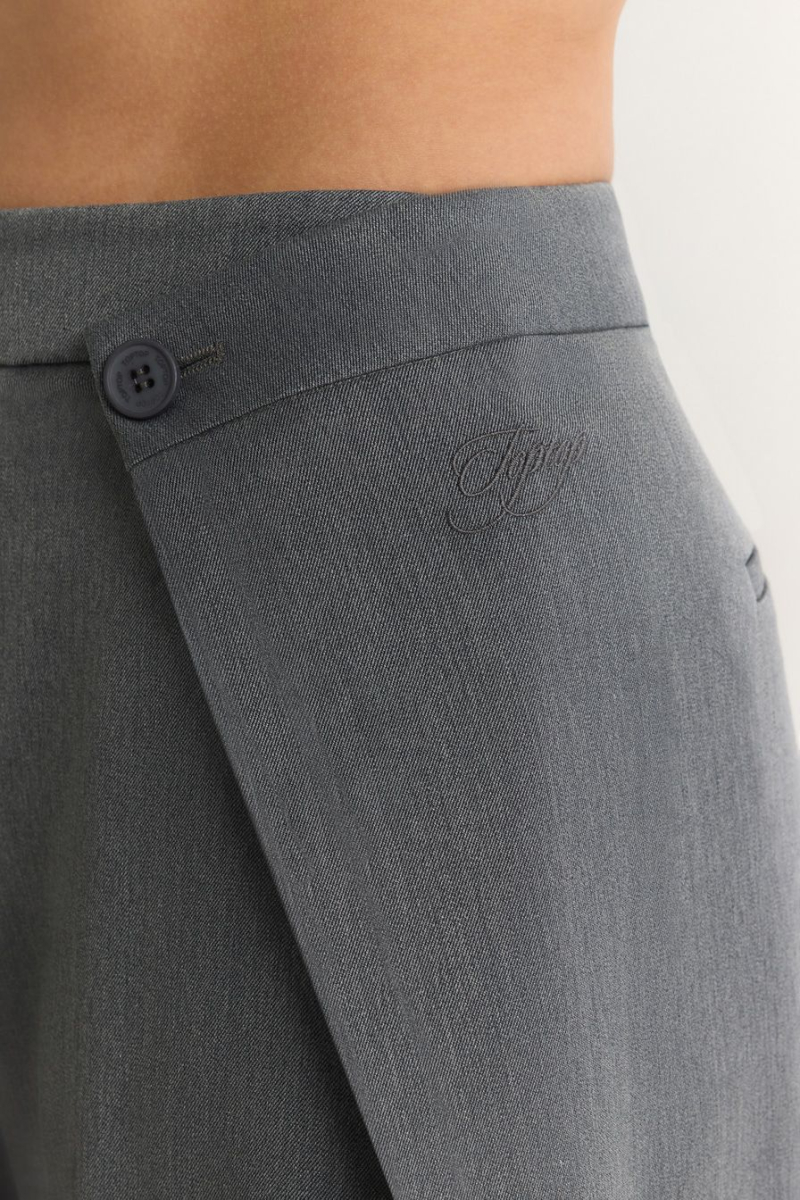 Широкие брюки TOPTOP, цвет: серый меланж, TT.032.19420.820 купить онлайн