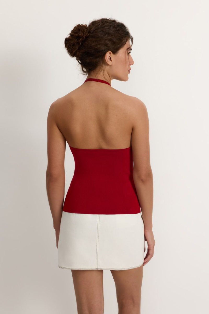 Топ из смесовой вискозы TOPTOP, цвет: Бордовый, TT.024.17577.330 купить онлайн