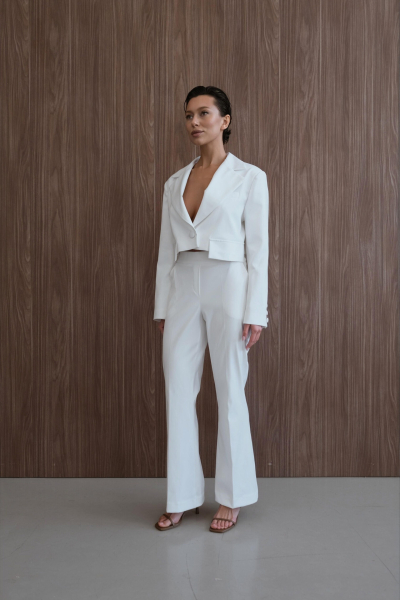 Жакет укороченный "Чистота" Мини, цвет: молочный, НФ-00000507 купить онлайн