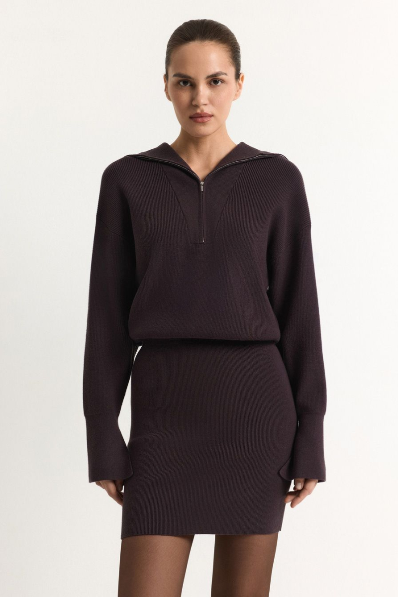 Платье из смесовой вискозы TOPTOP, цвет: коричневый, TT.010.17829.700 купить онлайн