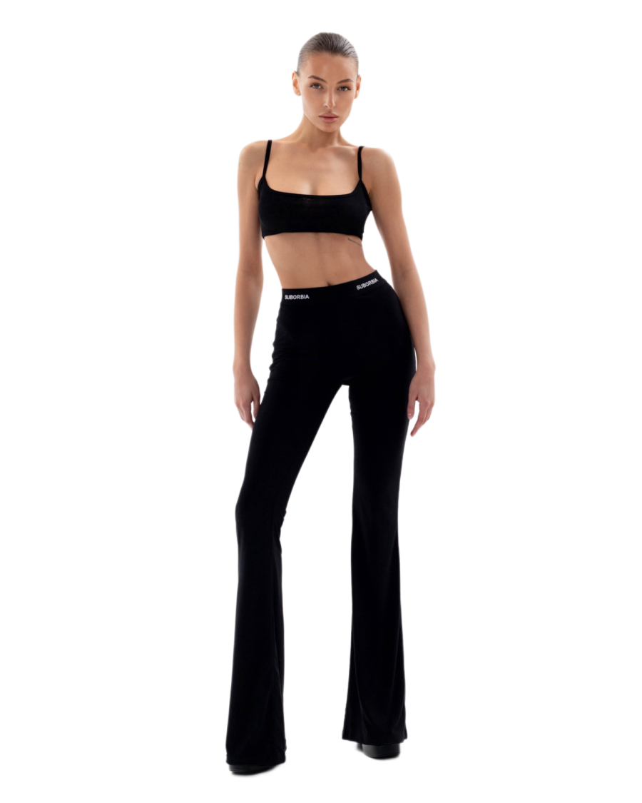 Брюки клёш BASE S`24 Suborbia, цвет: black, 02450 купить онлайн