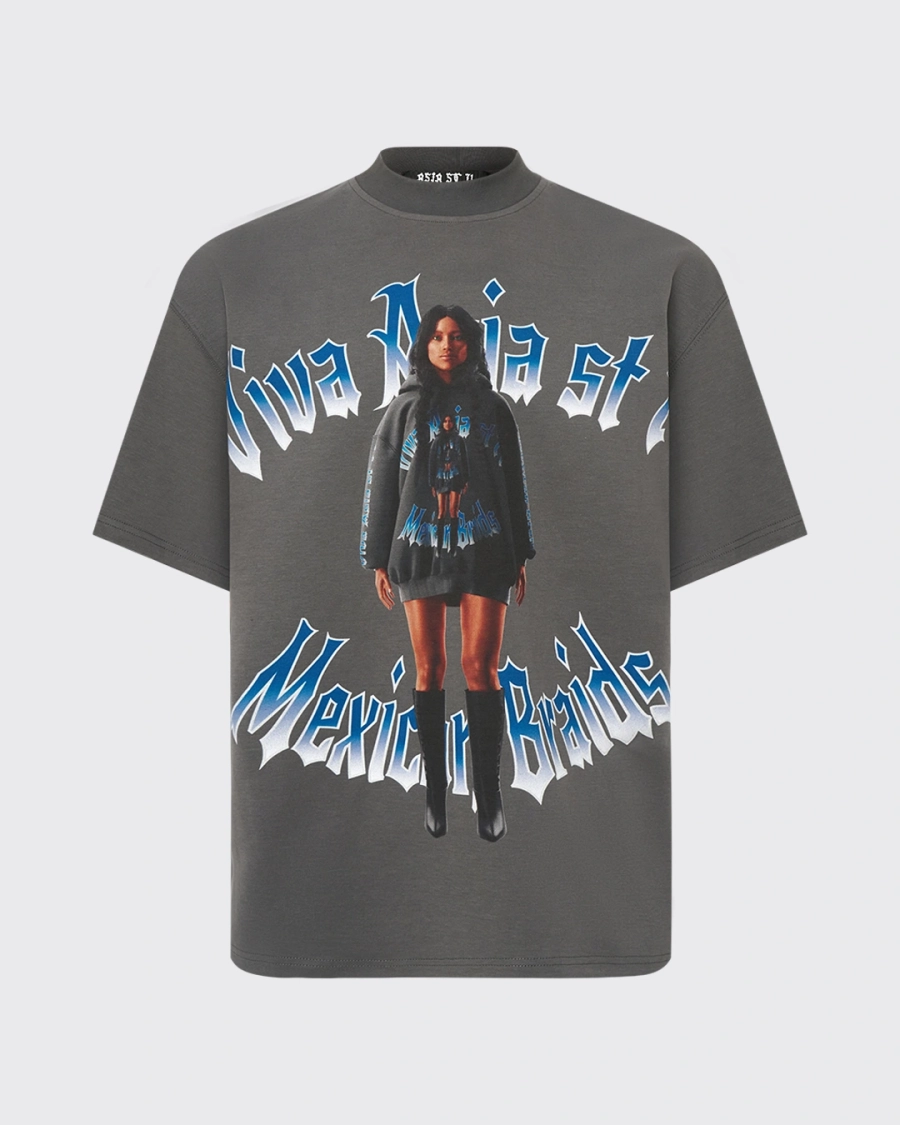 Футболка MEXICAN BRAIDS GREY ASIA ST 71, цвет: серый, Ast71.tt-braid-grey купить онлайн