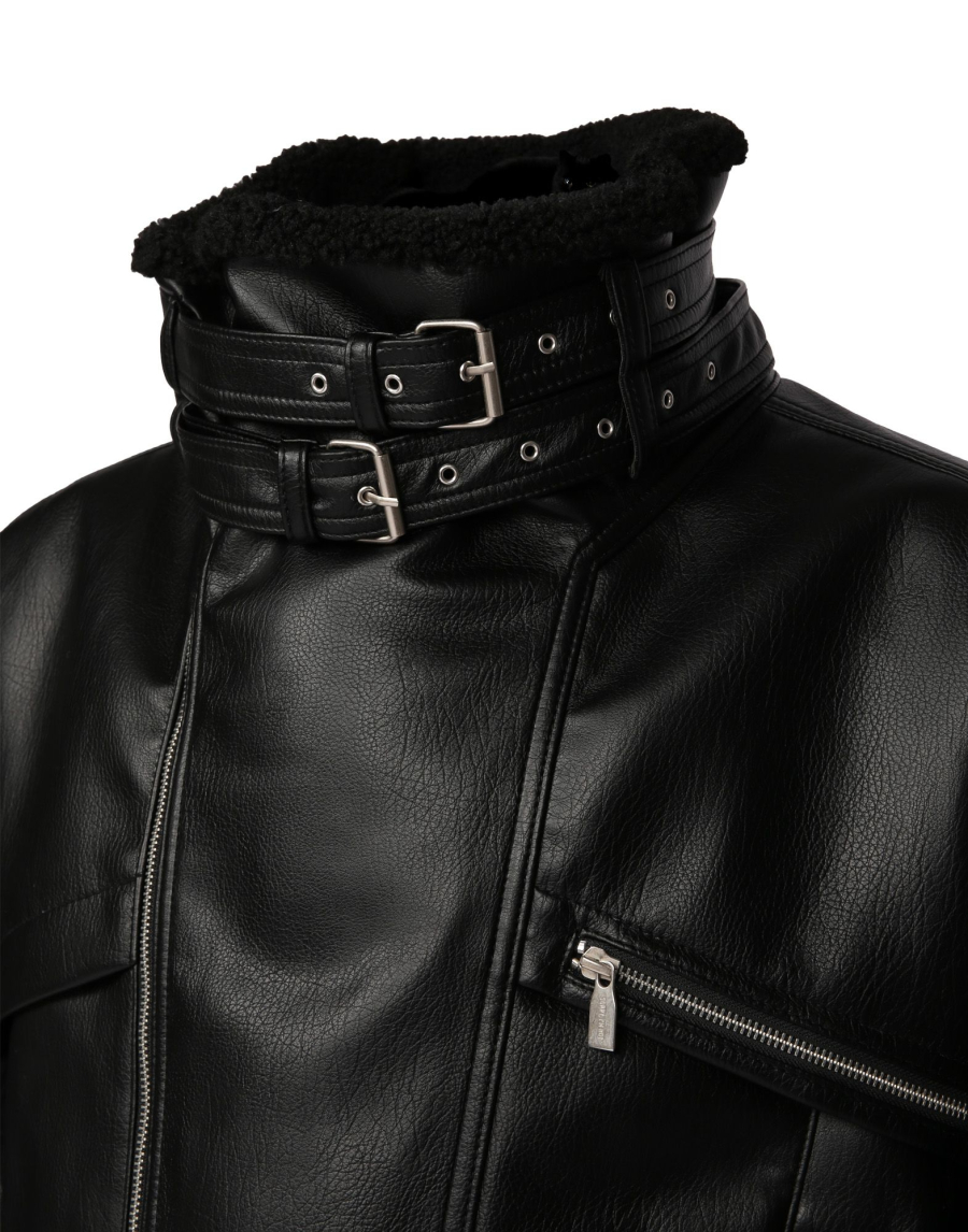 Куртка LEATHER BELTS SORRY, I’M NOT, цвет: Черный,  купить онлайн