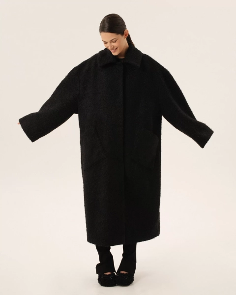 Пальто Anmuse, цвет: Черный, FUR24W112-BLC купить онлайн