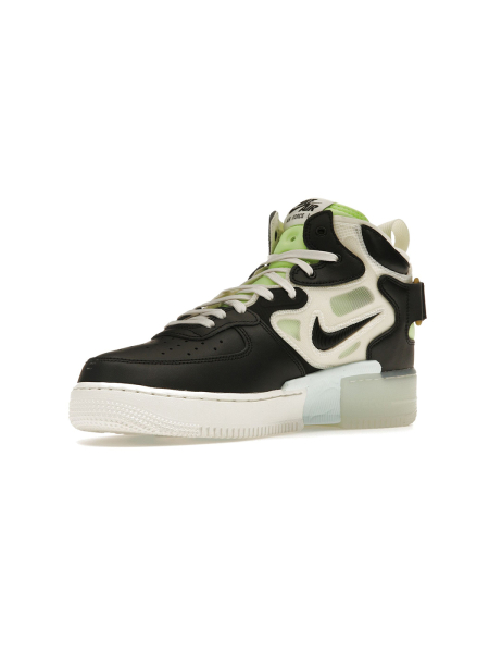 Кроссовки Nike Air Force 1 Mid React Black Neon shvetsov store, цвет: black neon DQ1872-100 |новая коллекция купить онлайн