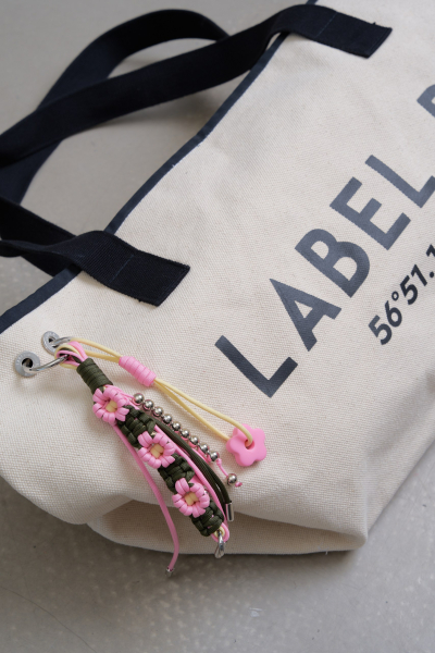 Брелок Label .B, цвет: розовая  купить онлайн