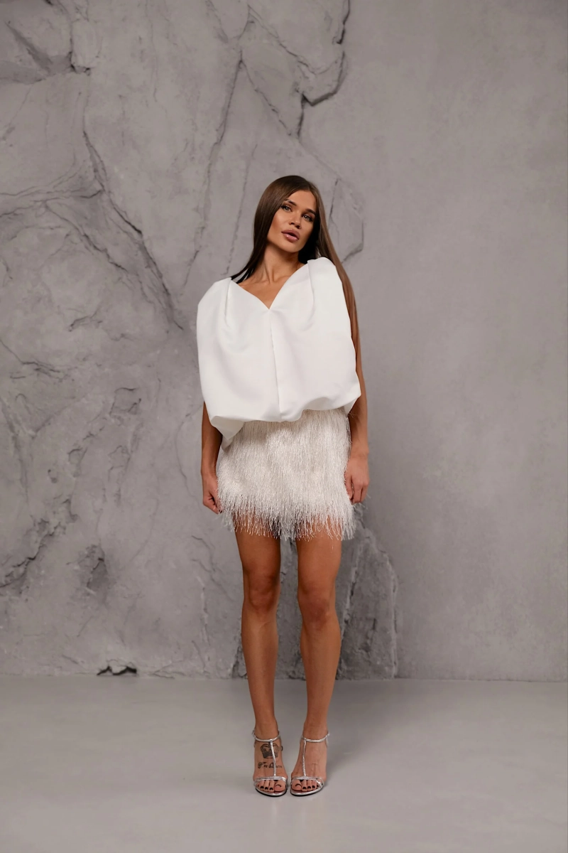 Топ баллон MINI, цвет: молочный, НФ-00000462 купить онлайн