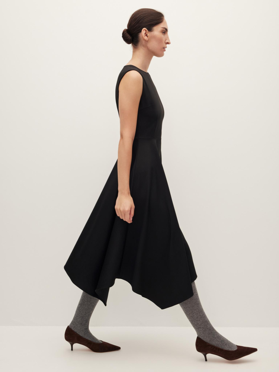 Платье асимметричное Chaika, цвет: Черный, AW25DR03-09 купить онлайн