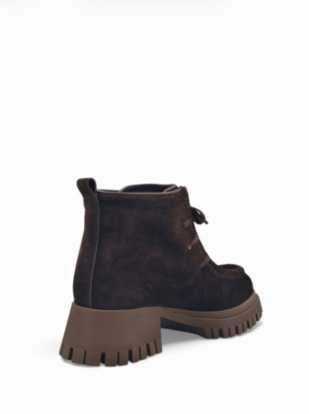 Ботинки зимние из натуральной замши GRANDERA, цвет: коричневый 088-1291-193 кор. (904) купить онлайн