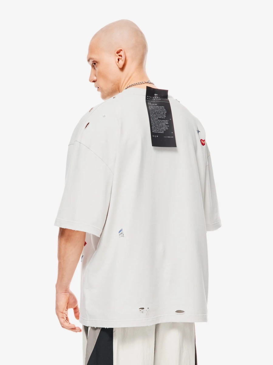 Sticker Pack Футболка Оверсайз p.p.s., цвет: гипсовый, 1039.00.00.WTE1 купить онлайн