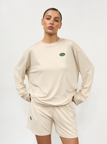 Лонгслив из вискозы ANOTHER SELECT, цвет: бежевый, 00106 купить онлайн