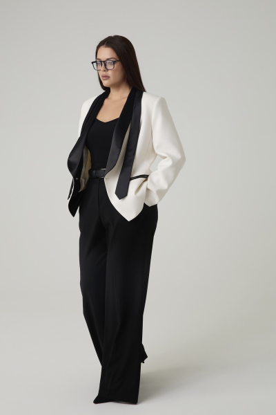 Жакет-смокинг 4forms, цвет: молочный, 65514 купить онлайн