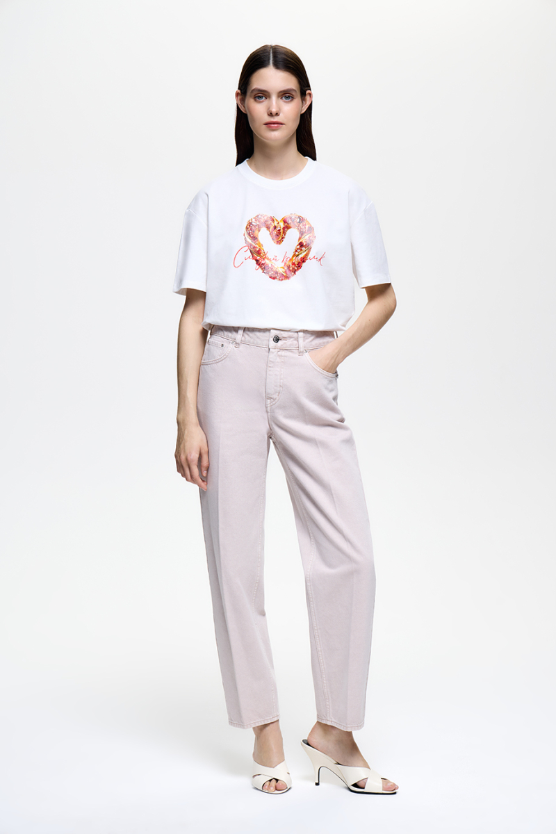 Футболка с принтом DREAMS BY ALENA AKHMADULLINA, цвет: белый, 126103120404450/302000 купить онлайн