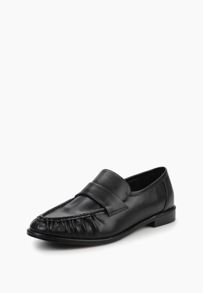 Лоферы из натуральной кожи SBALO, цвет: Черный STR22 купить онлайн