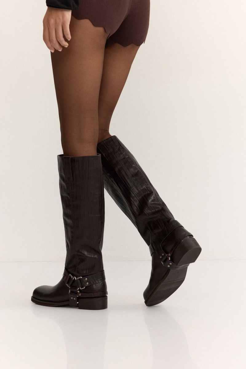 Сапоги из натуральной кожи Lera Nena, цвет: коричневый LN.402.18148.700 купить онлайн