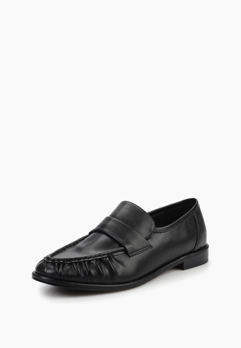 Лоферы из натуральной кожи SBALO, цвет: Черный STR22 купить онлайн