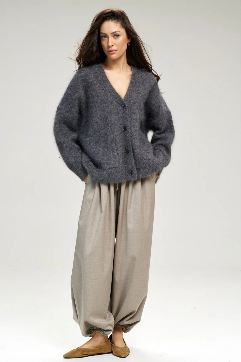 Кардиган Fluffy Grey Erist store, цвет: серый, НФ-00003143 купить онлайн