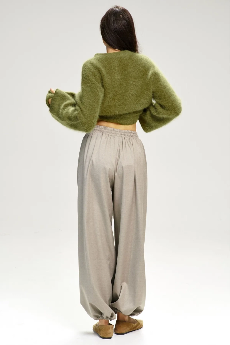 Брюки-алладины Beige Melange Erist store, цвет: бежевый, НФ-00003101 купить онлайн