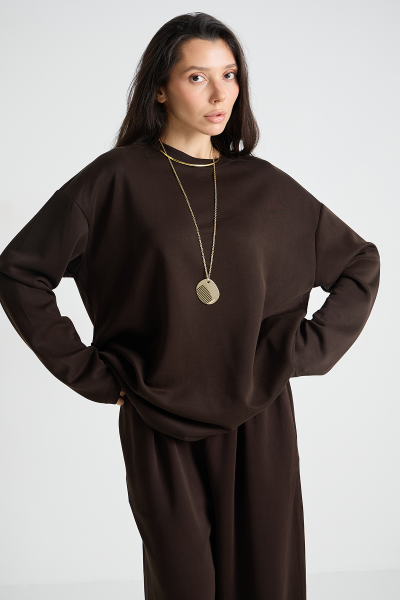 Костюм: лонгслив+брюки MIA AIM, цвет: коричневый, MIA742 купить онлайн