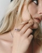 Кольцо Texture ring with cubic zirconia Pink SJEW  купить онлайн