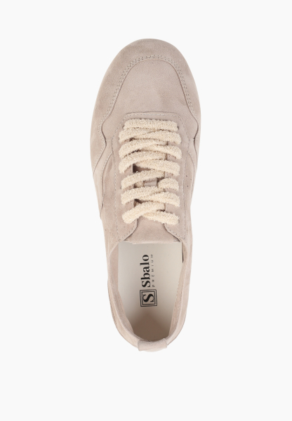 Кроссовки из натуральной замши SBALO, цвет: бежевый STR29 купить онлайн
