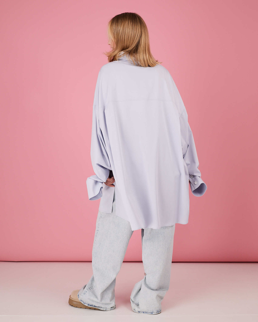 Рубашка макси овер #17 TABOO, цвет: серый, Rub17 купить онлайн