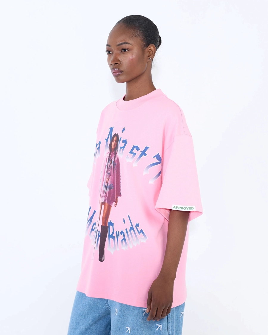 Футболка MEXICAN BRAIDS PINK ASIA ST 71, цвет: розовый, Ast71.tt-braid-pink купить онлайн