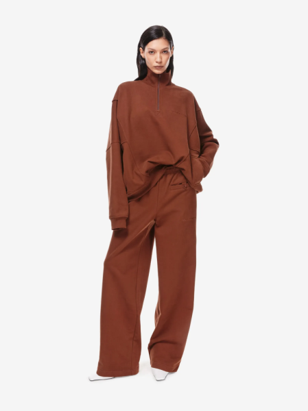 Хлопковые брюки прямого кроя