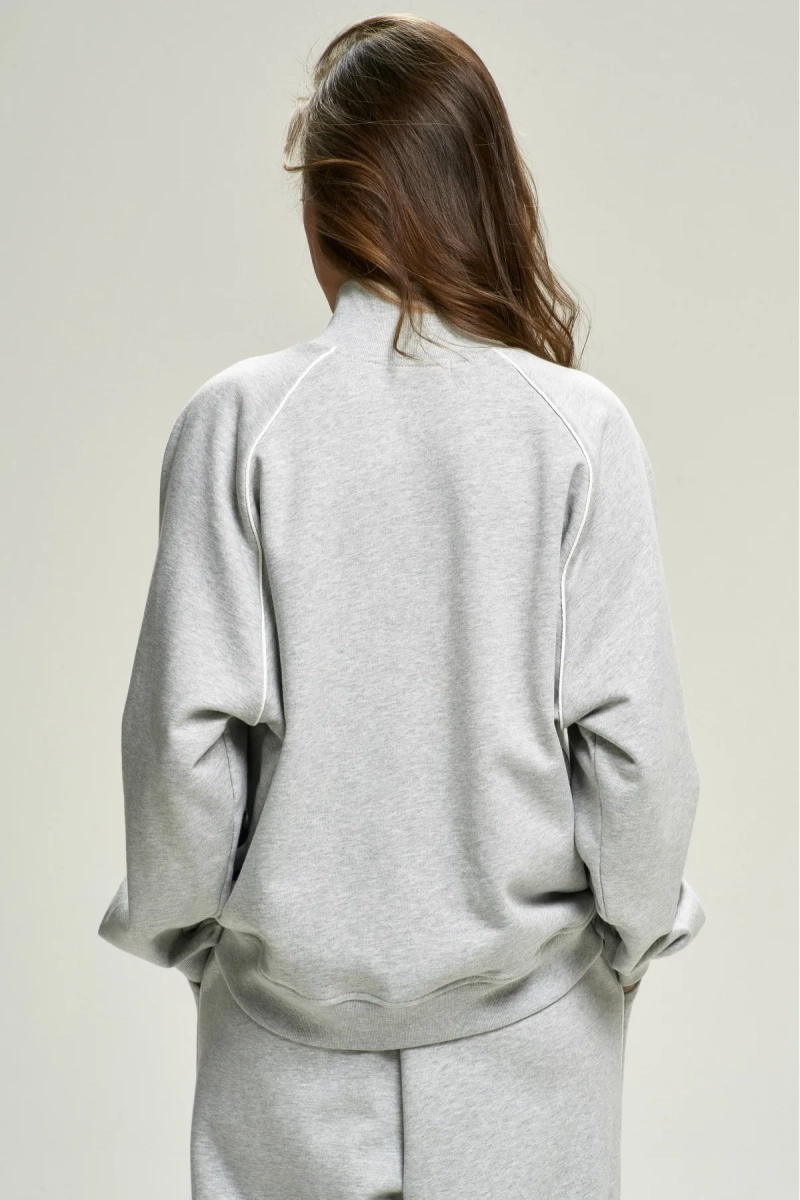 Анорак с кантом Grey Melange Erist store, цвет: серый, НФ-00002837 купить онлайн