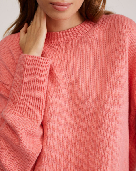 Oversize джемпер To be Blossom, цвет: PINK 061458 |новая коллекция купить онлайн