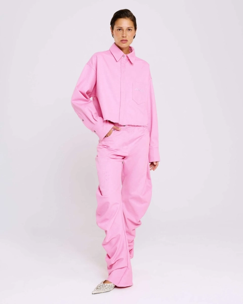 Рубашка из денима Anmuse, цвет: розовый, BL26SP308-LRS купить онлайн