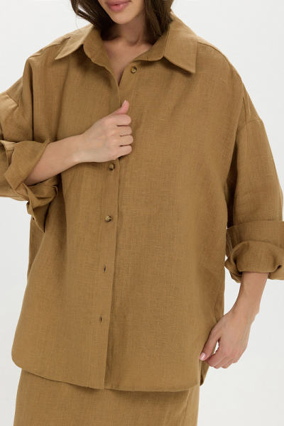 Рубашка лен ABDA, цвет: марракеш, 412609303540 купить онлайн