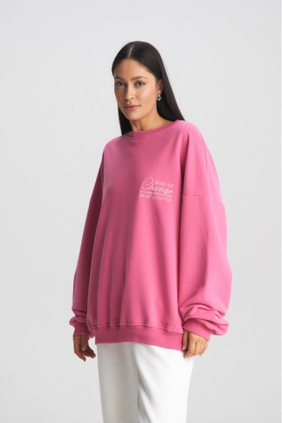 Свитшот Wind of change Pink Erist store, цвет: розовый, НФ-00000667 купить онлайн