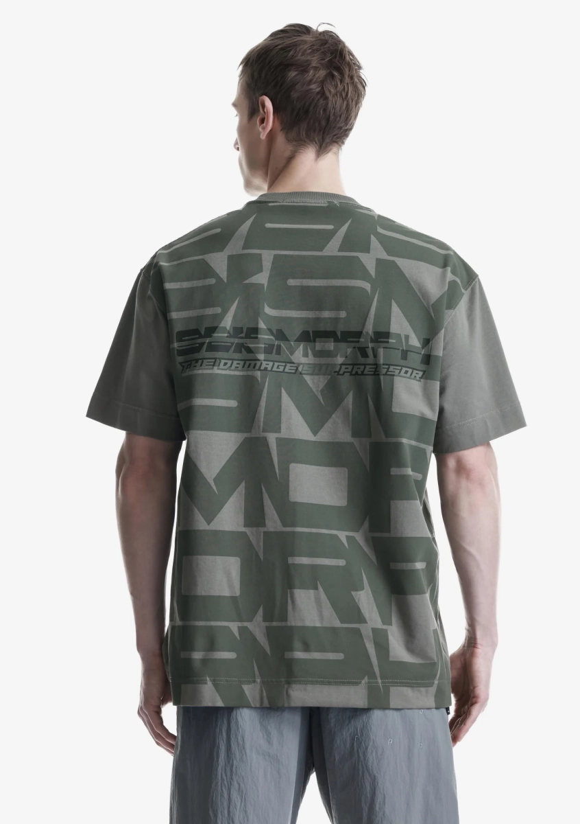 Футболка с многослойной графикой KRAKATAU, цвет: елово-серый, Tm141-52 купить онлайн