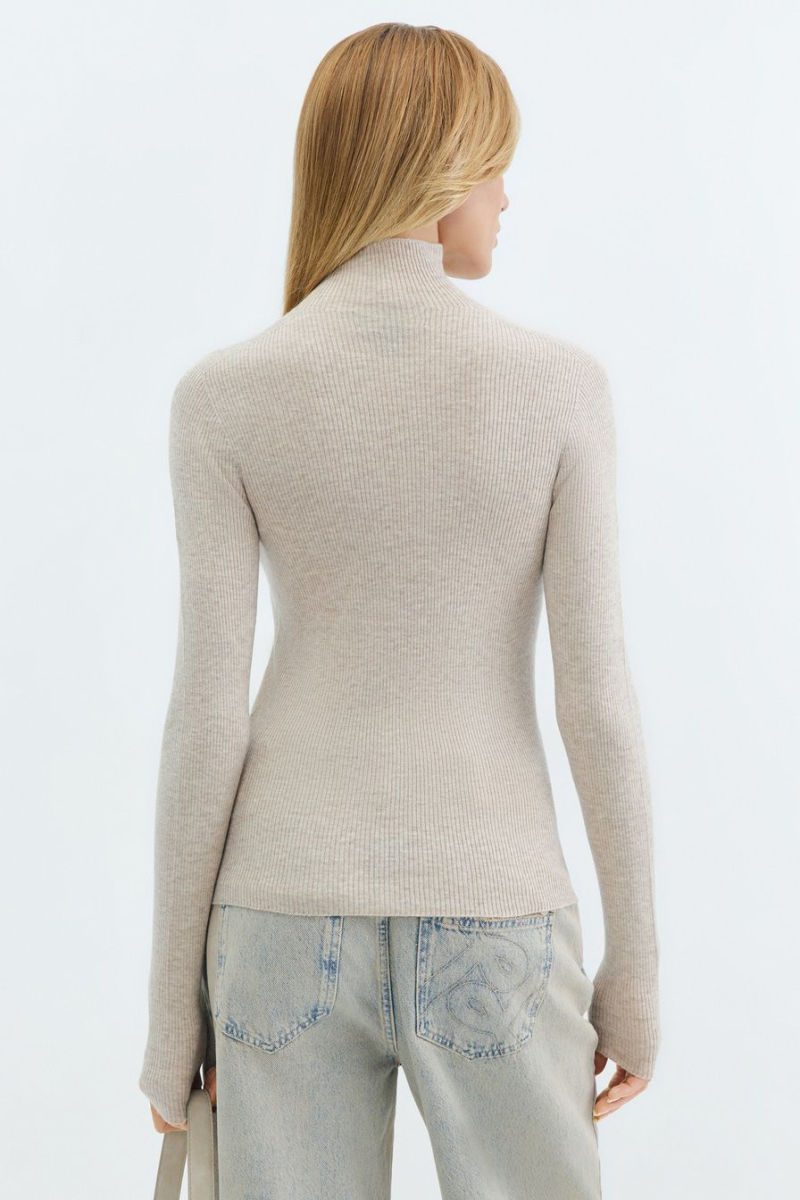 Водолазка с добавлением шерсти и кашемира TOPTOP, цвет: бежевый, TTS.052.14204.110 купить онлайн