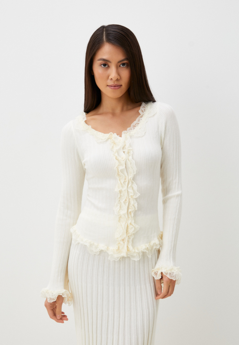 Лонгслив с оборками