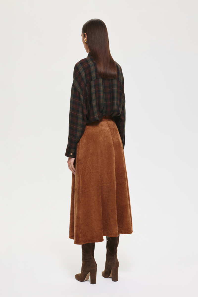 Юбка из экозамши DREAMS BY ALENA AKHMADULLINA, цвет: оранжевый, 225102100204282/132000 купить онлайн