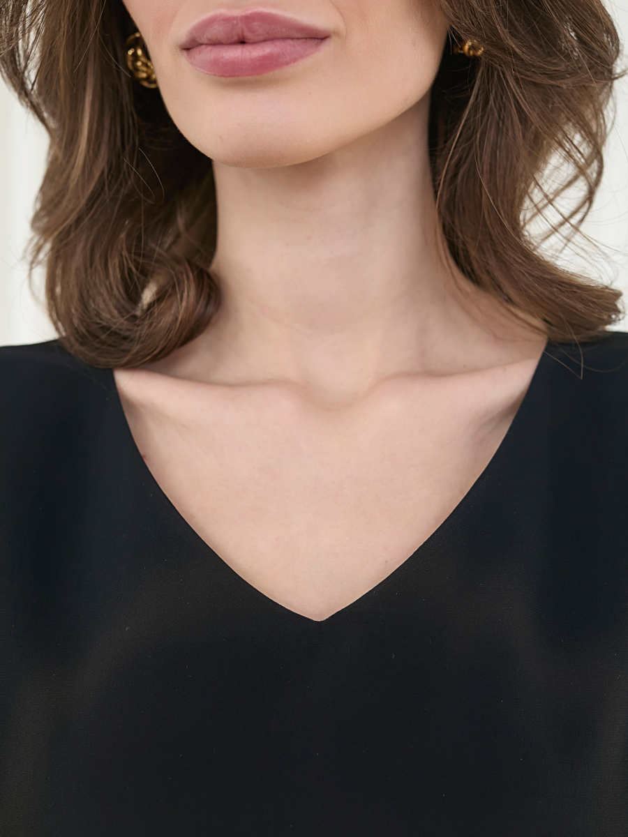 Блуза с цельнокроенным рукавом I.B.W., цвет: Черный, BL022 купить онлайн