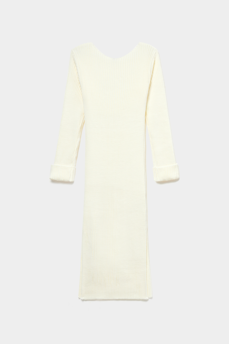 Платье миди вязаное